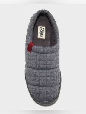 Dluxe By Dearfoams Men's Julien Clog Slippers Quilted Gray Slip On Size XL